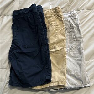 Cat & Jack, 3 pairs of shorts, size 10/12, great condition, navy, gray, khaki